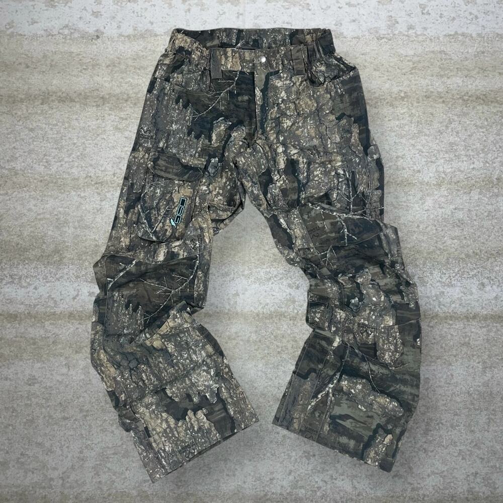 Vintage 90s Realtree Tactical Pants Womens XS Baggy Wide Leg Hunting Camo Cargos - Picture 2 of 6